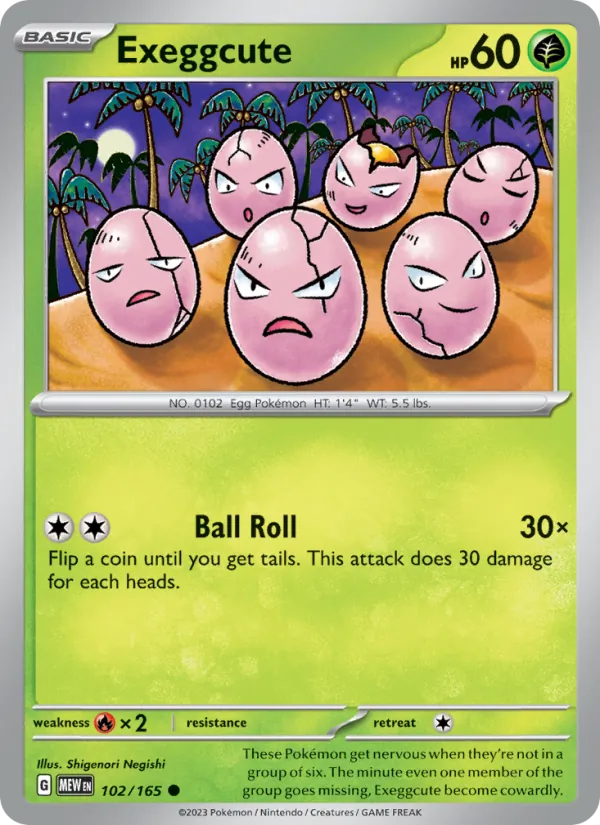 Exeggcute card