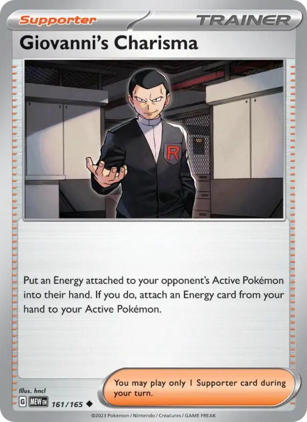 Giovanni's Charisma card