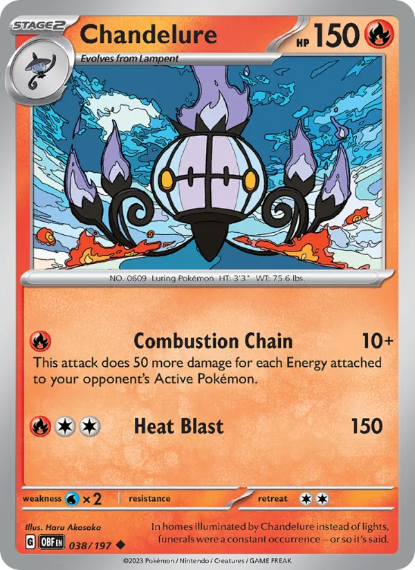 Chandelure card