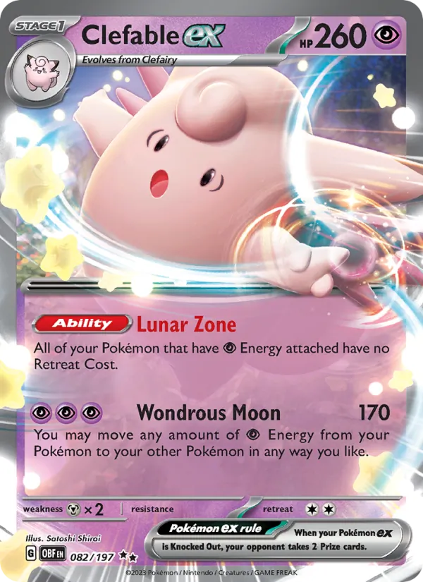 Clefable ex card