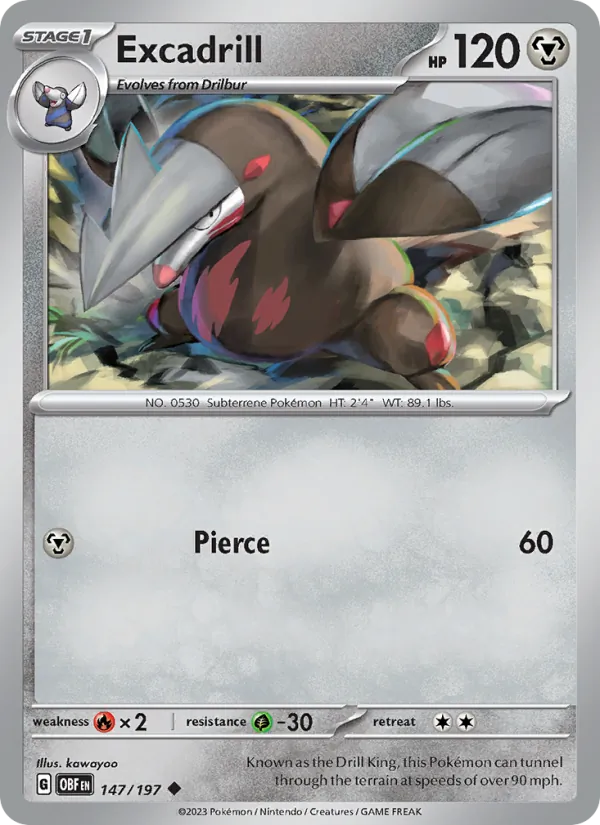 Excadrill card