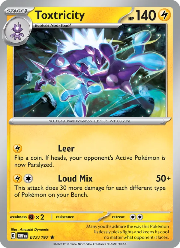 Toxtricity card