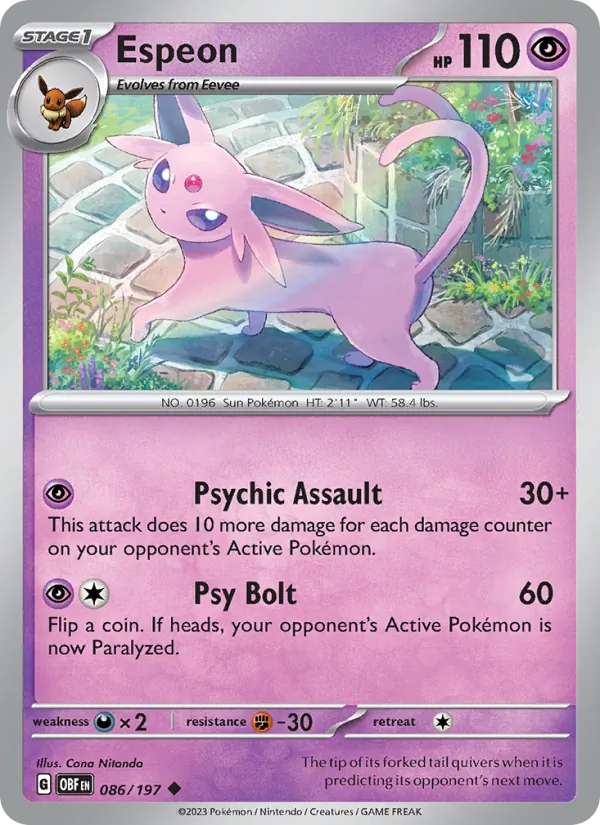 Espeon card