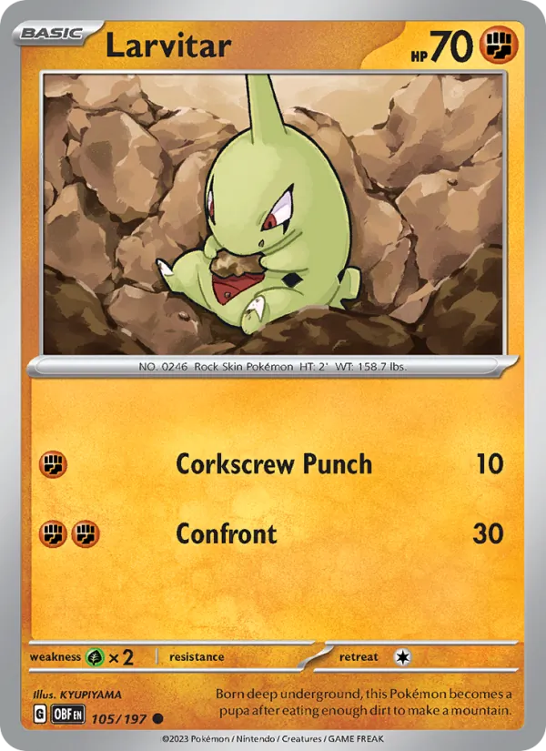 Larvitar card