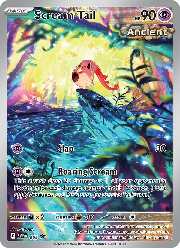 Scream Tail card