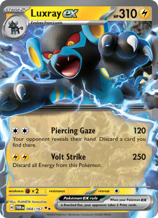 Luxray ex card