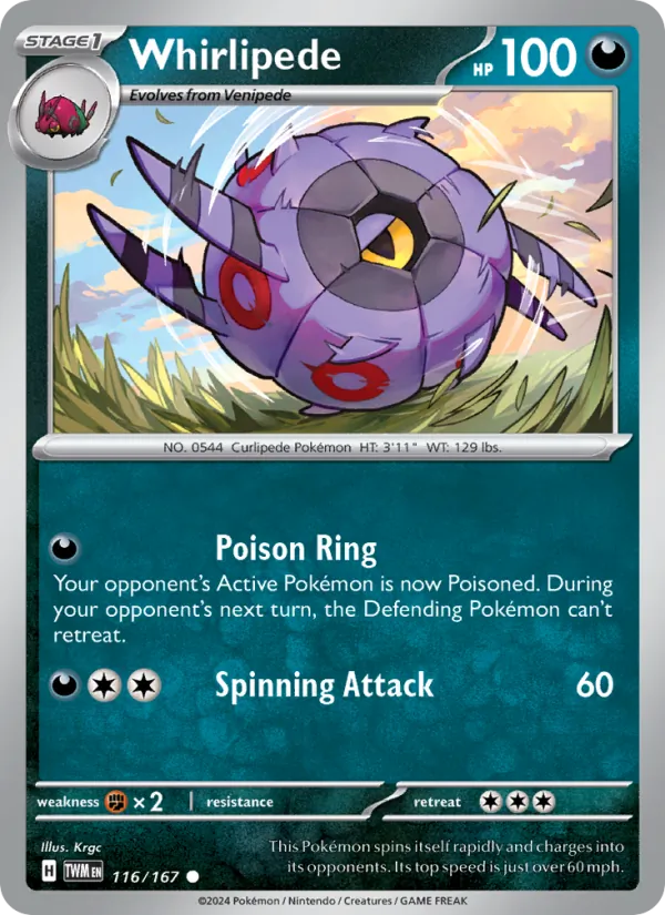 Whirlipede card