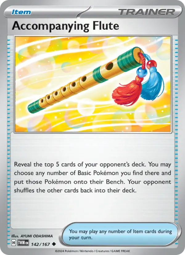Accompanying Flute card