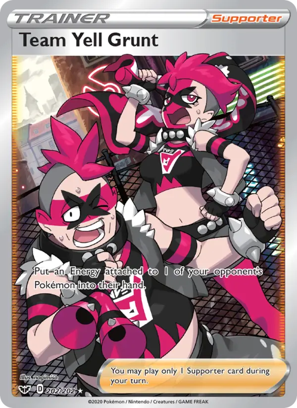 Team Yell Grunt card