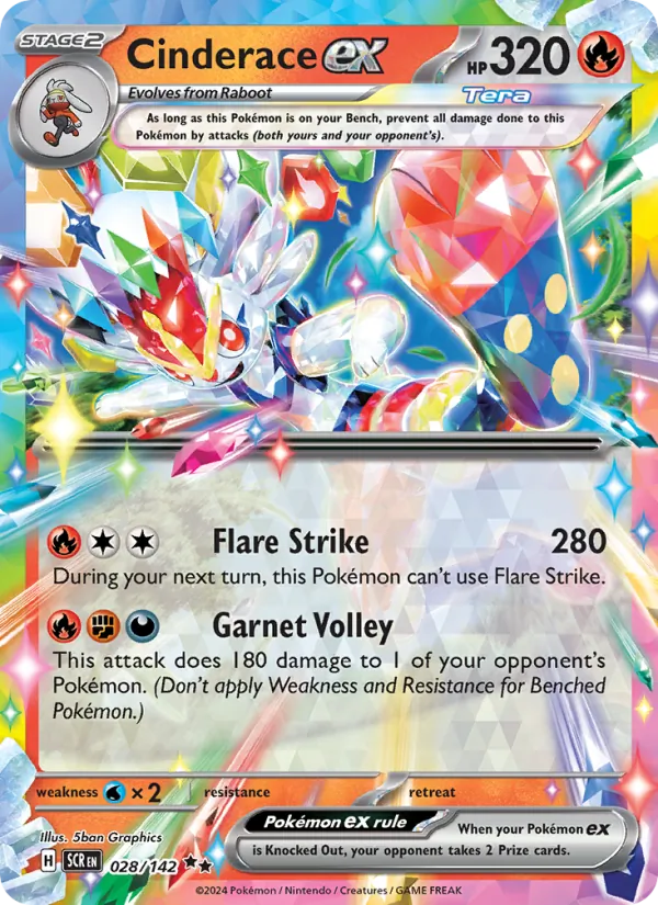 Cinderace ex card
