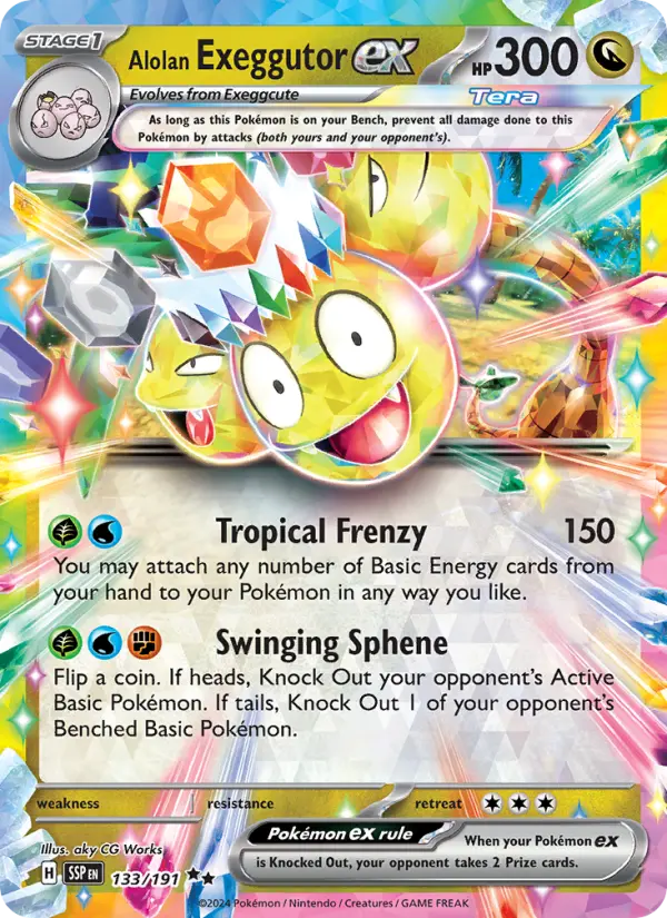 Alolan Exeggutor ex card