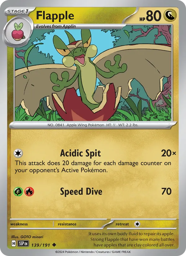 Flapple card