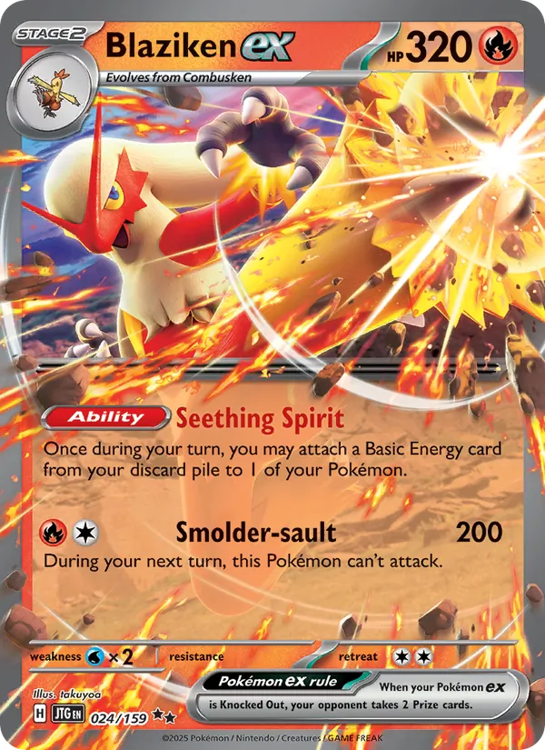 Blaziken ex card