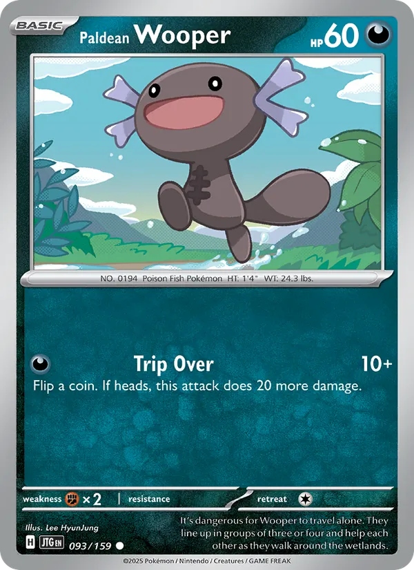 Paldean Wooper card