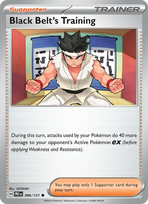 Black Belt's Training card
