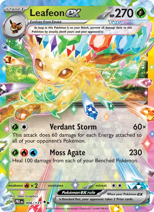 Leafeon ex card