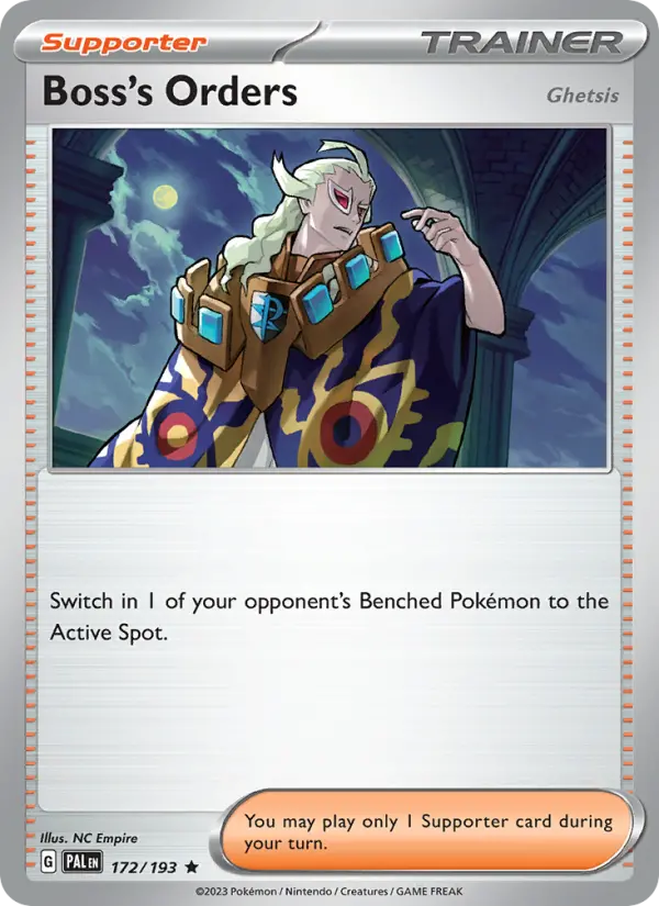 Boss's Orders card