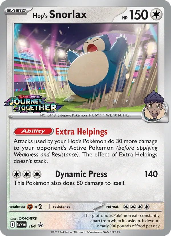 Hop's Snorlax card