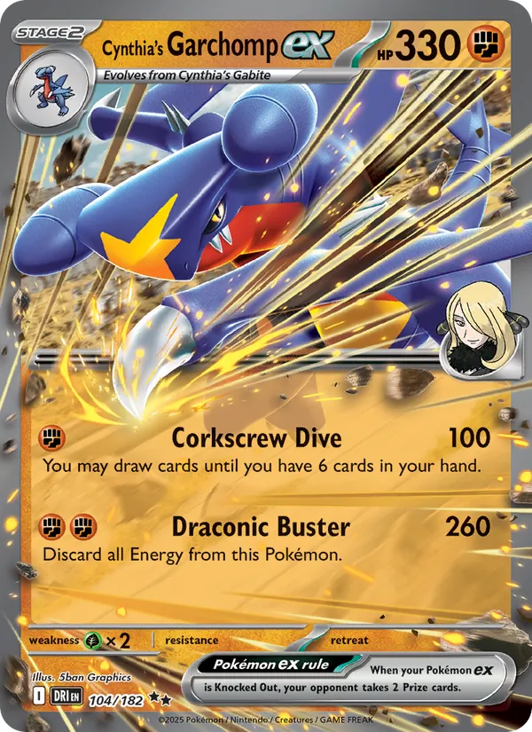 Cynthia's Garchomp ex card