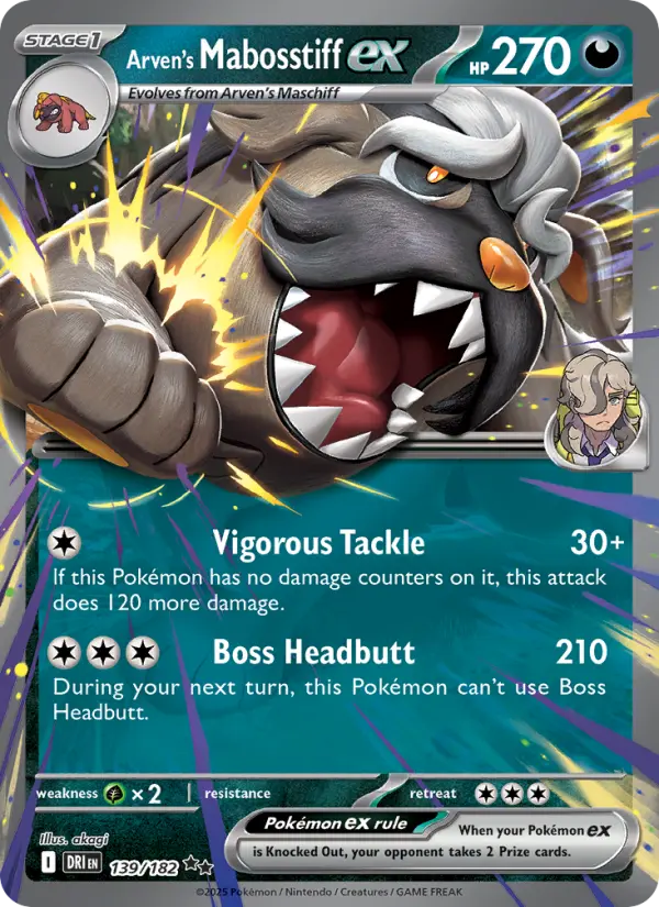 Arven's Mabosstiff ex card