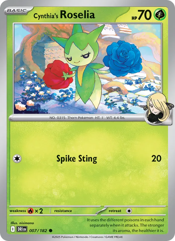 Cynthia's Roselia card