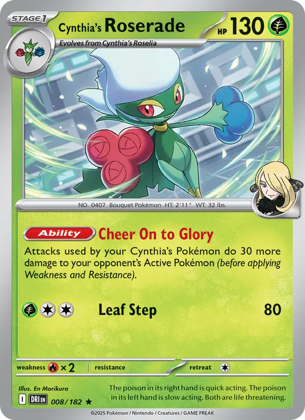 Cynthia's Roserade card
