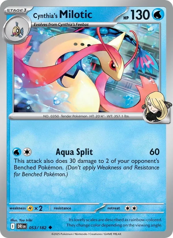 Cynthia's Milotic card