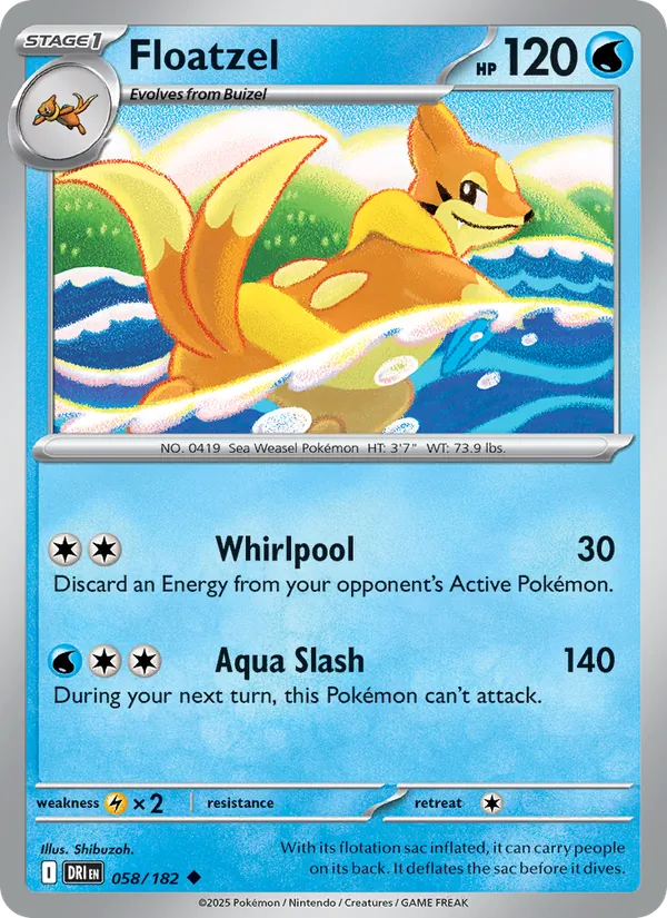 Floatzel card