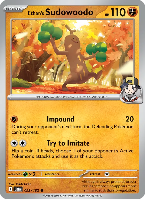 Ethan's Sudowoodo card