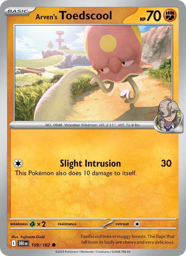 Arven's Toedscool card