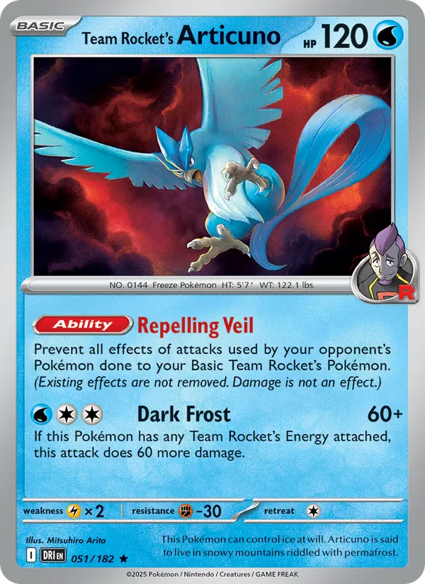 Team Rocket's Articuno card