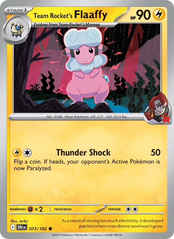 Team Rocket's Flaaffy card