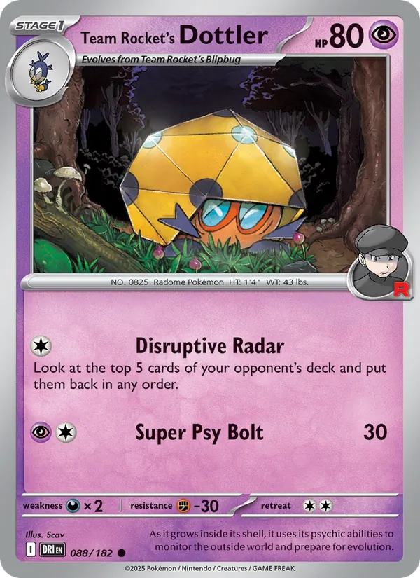 Team Rocket's Dottler card