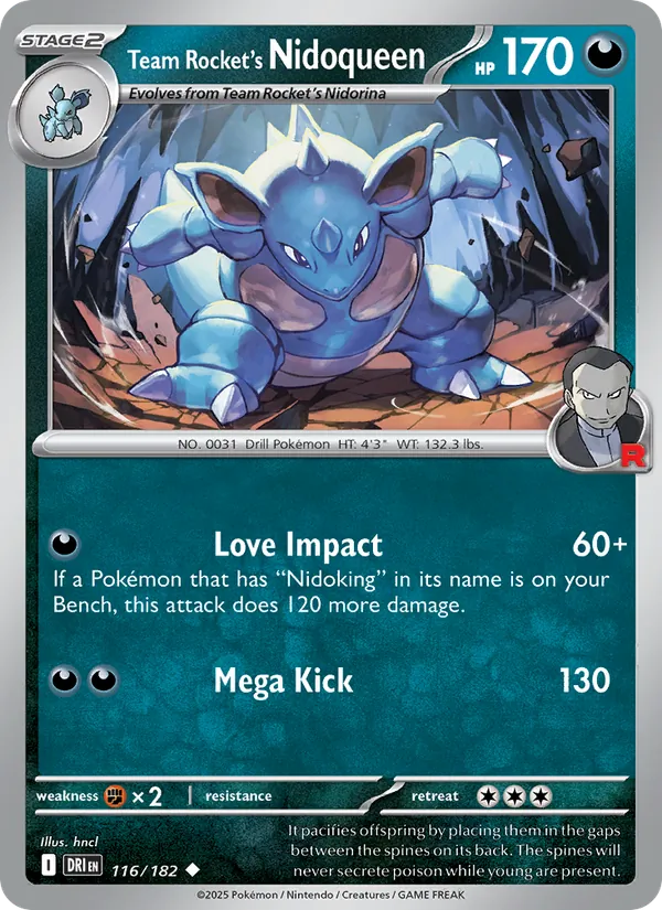 Team Rocket's Nidoqueen card