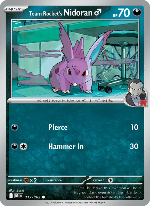 Team Rocket's Nidoran♂ card