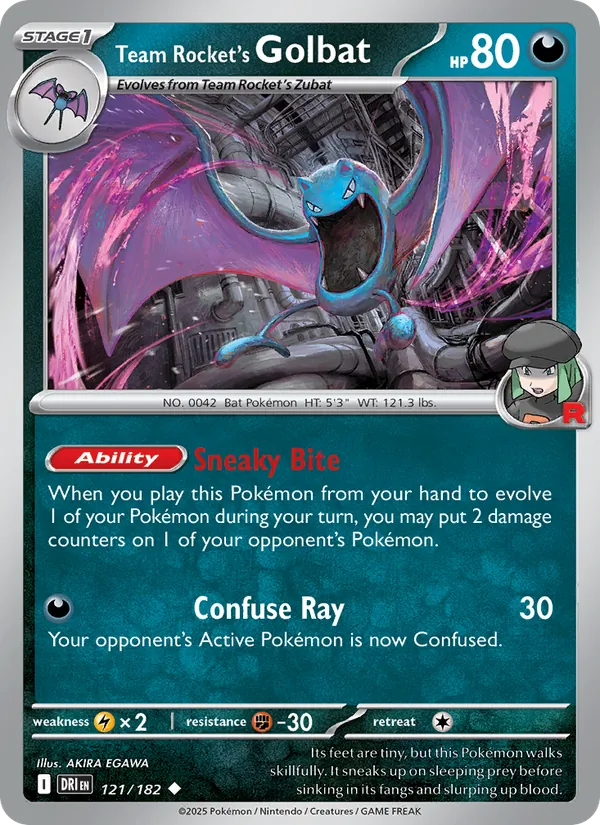 Team Rocket's Golbat card