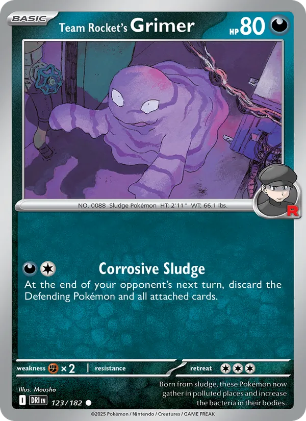 Team Rocket's Grimer card