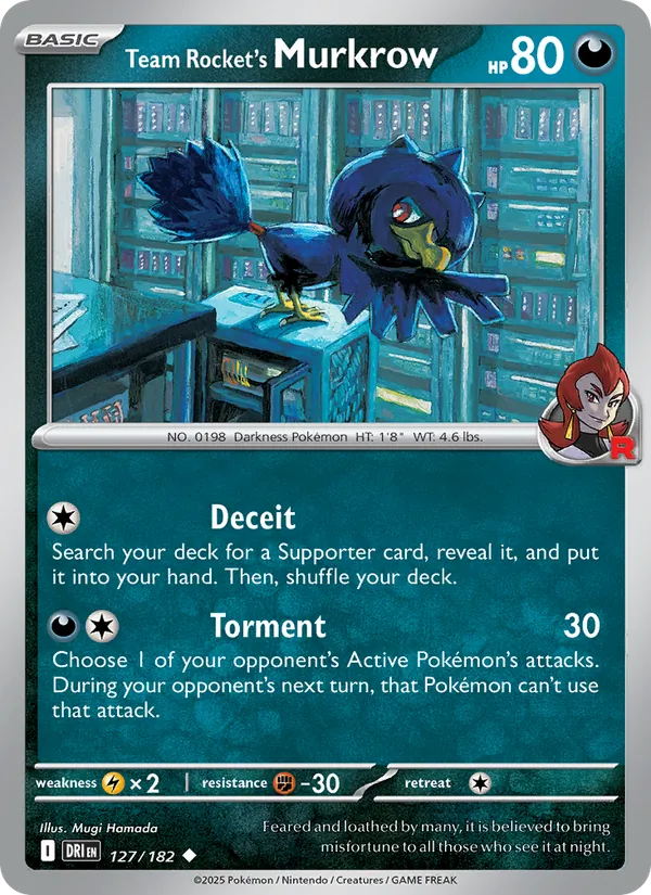 Team Rocket's Murkrow card