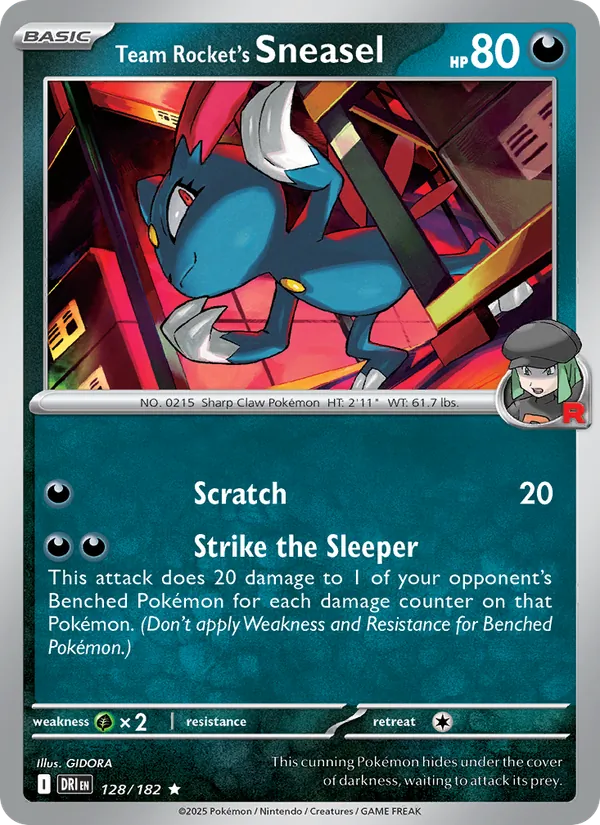 Team Rocket's Sneasel card