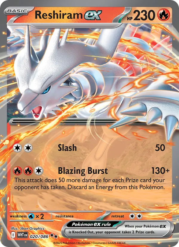 Reshiram ex card