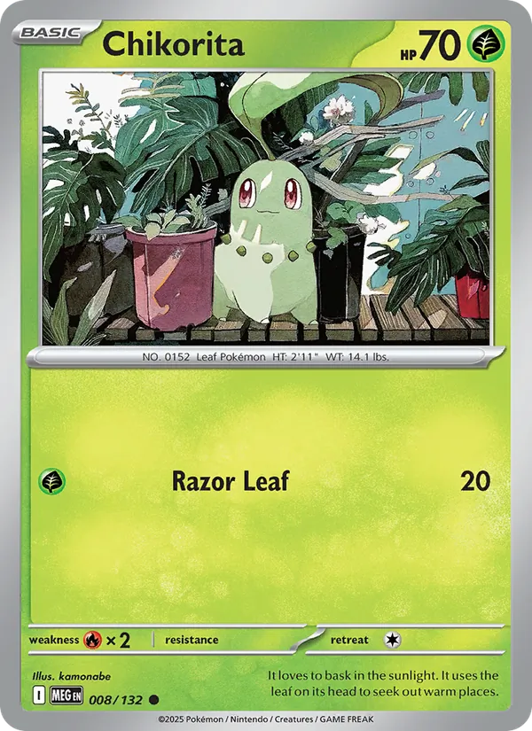 Chikorita card
