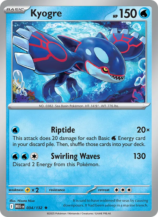 Kyogre card