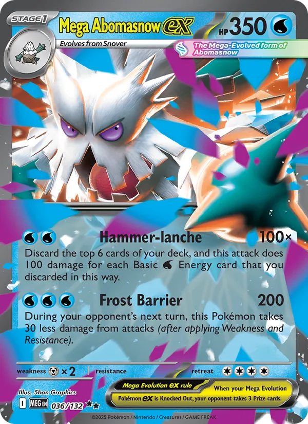 Mega Abomasnow ex card
