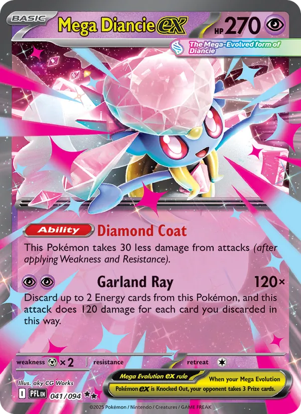 Mega Diancie ex card