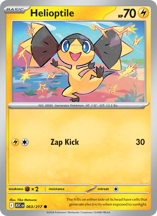 Helioptile card