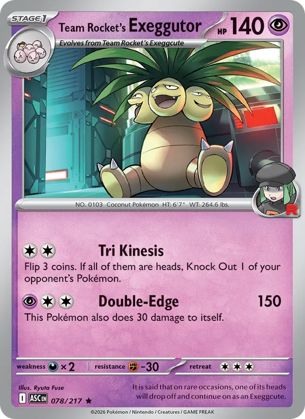 Team Rocket's Exeggutor card