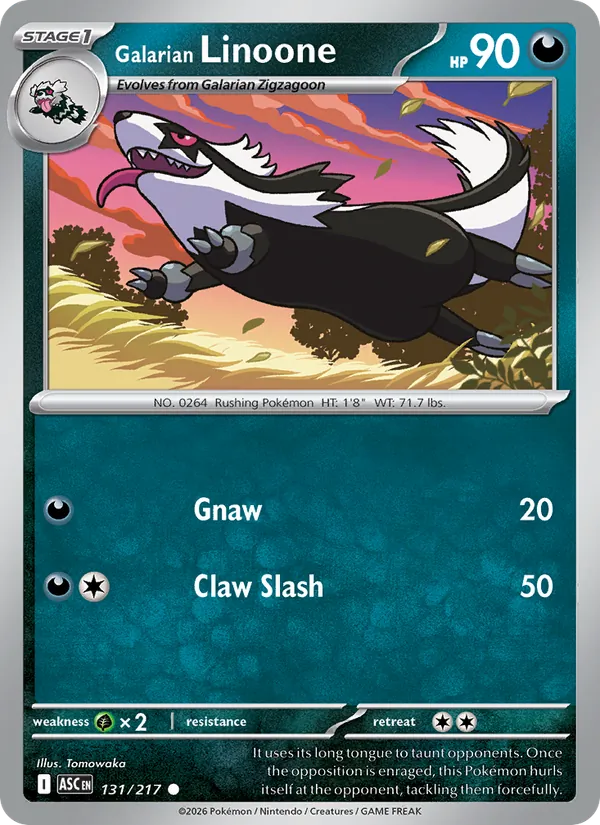 Galarian Linoone card