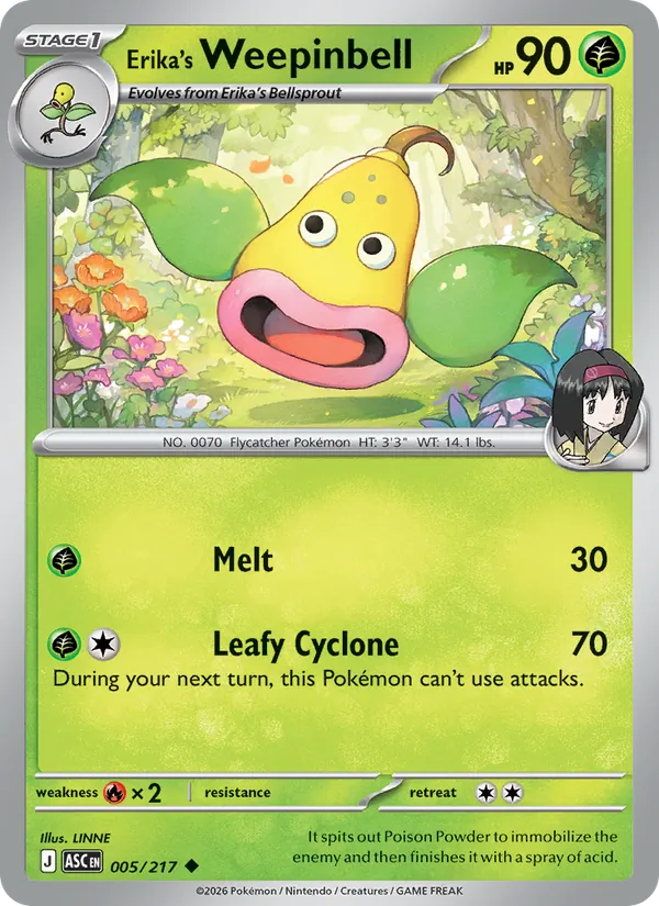 Erika's Weepinbell card