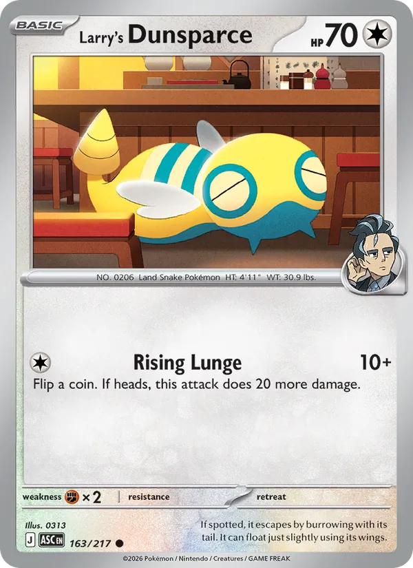 Larry's Dunsparce card