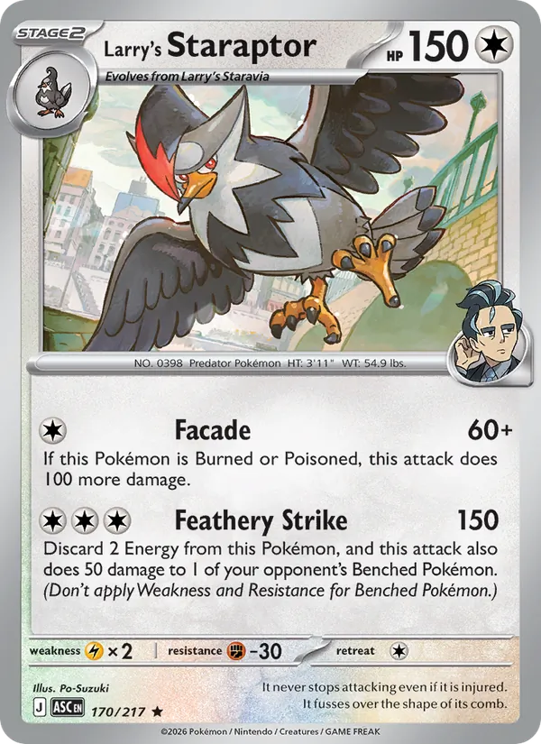 Larry's Staraptor card